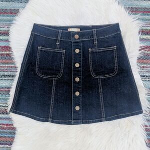 Altar'd State Denim Mini Skirt